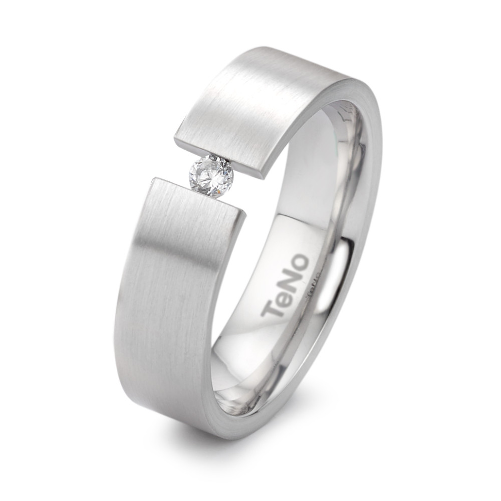 Bague Acier inoxydable Diamant 0.06 ct, tw-si-306503