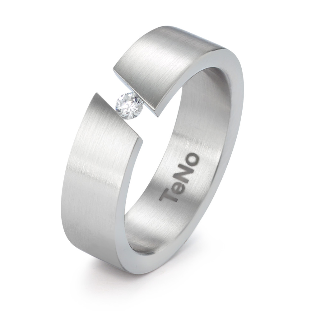 Bague Acier inoxydable Diamant 0.06 ct, tw-si-306505