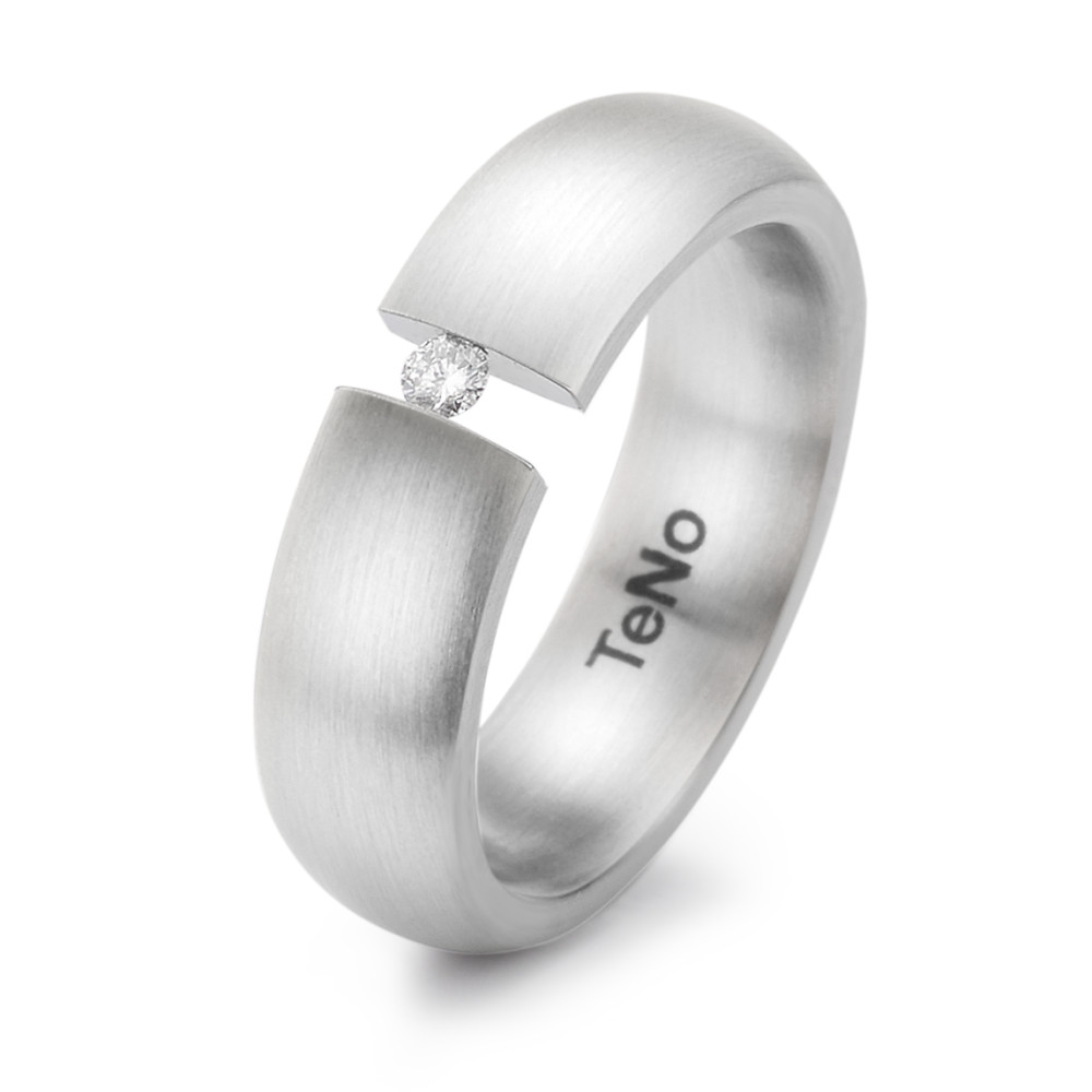 Bague Acier inoxydable Diamant 0.04 ct, tw-si-306535
