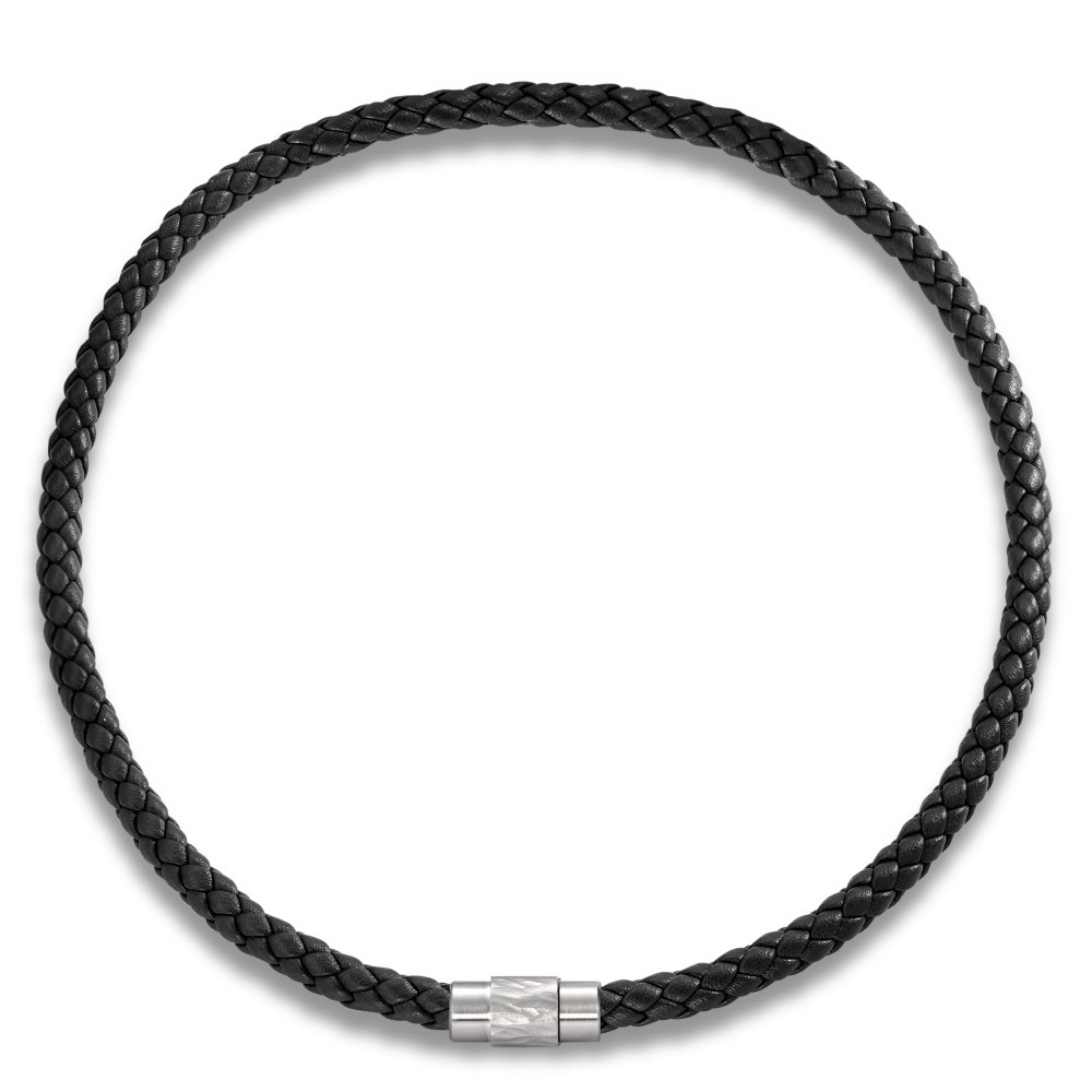 Collier Acier inoxydable, Cuir 50 cm-308182