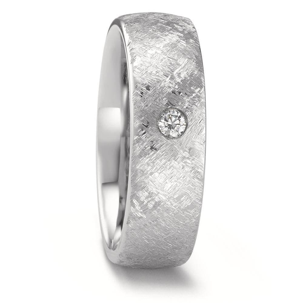Alliance Acier inoxydable Diamant 0.04 ct, tw-si-308213