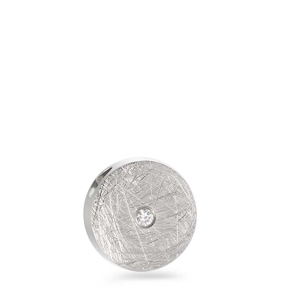 Pendentif Acier inoxydable Diamant 0.02 ct, tw-si Ø10 mm-308264