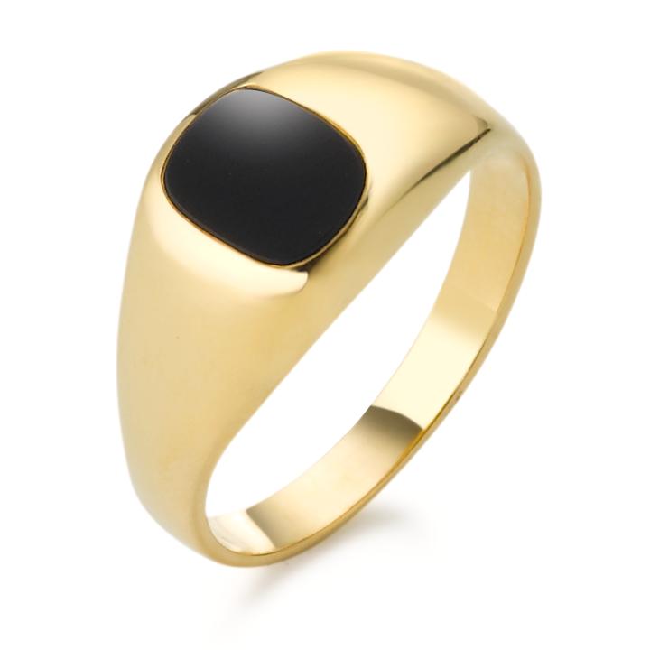 Bague en or avec onyx-338775