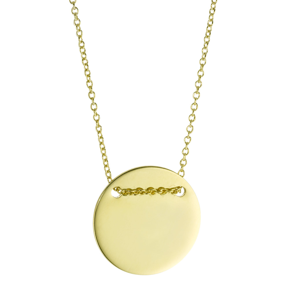 Collier à graver or 375-342697