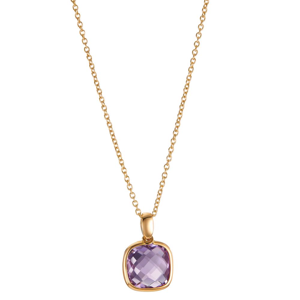 Collier or 750 avec améthyste-342719