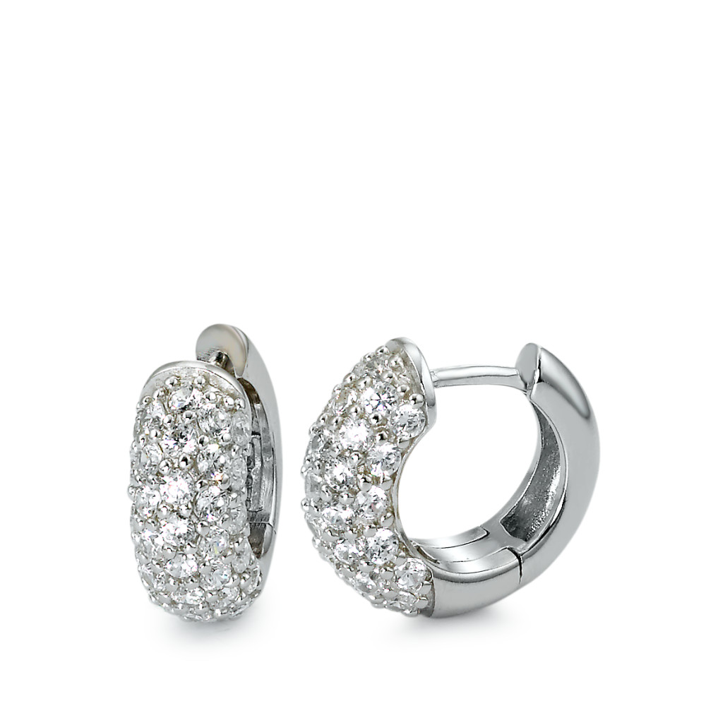 Créoles en argent, zirconias-344962