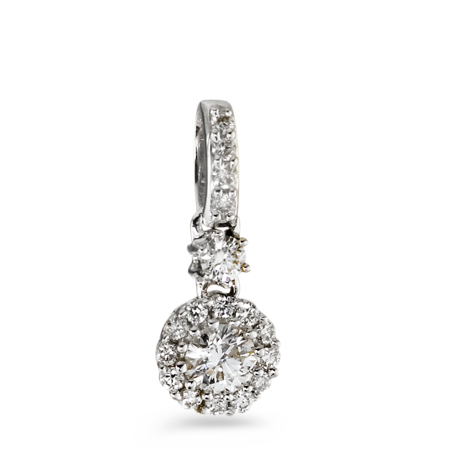 Pendentif or blanc 750-345846