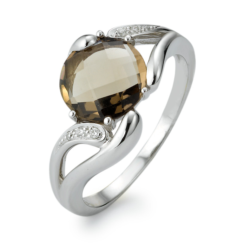 Bague or gris, quartz, diam.-348001