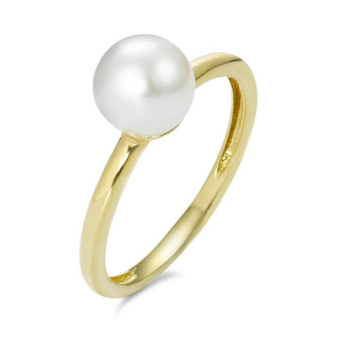 Bague or 750 avec perle Akoya-348570