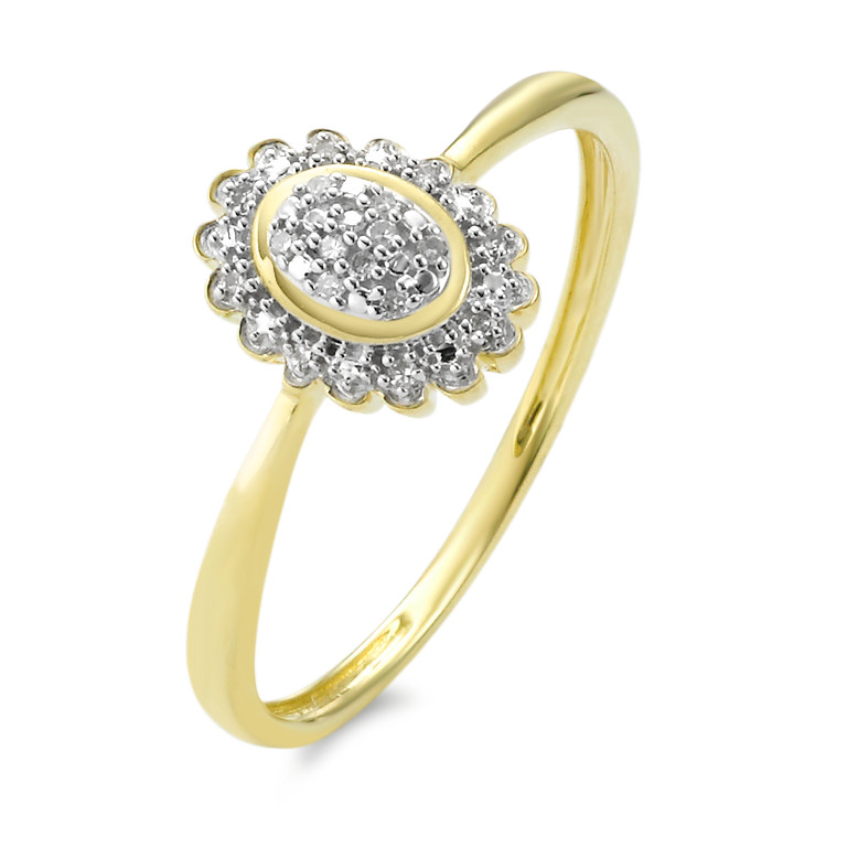 Bague or 375 diamants-348585