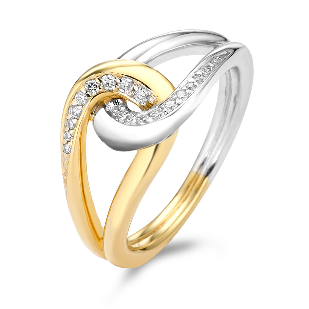 Bague or 750 avec diamants-348625