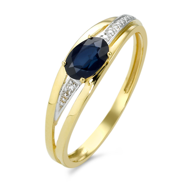 Bague Or 750 saphir/diamants-348668