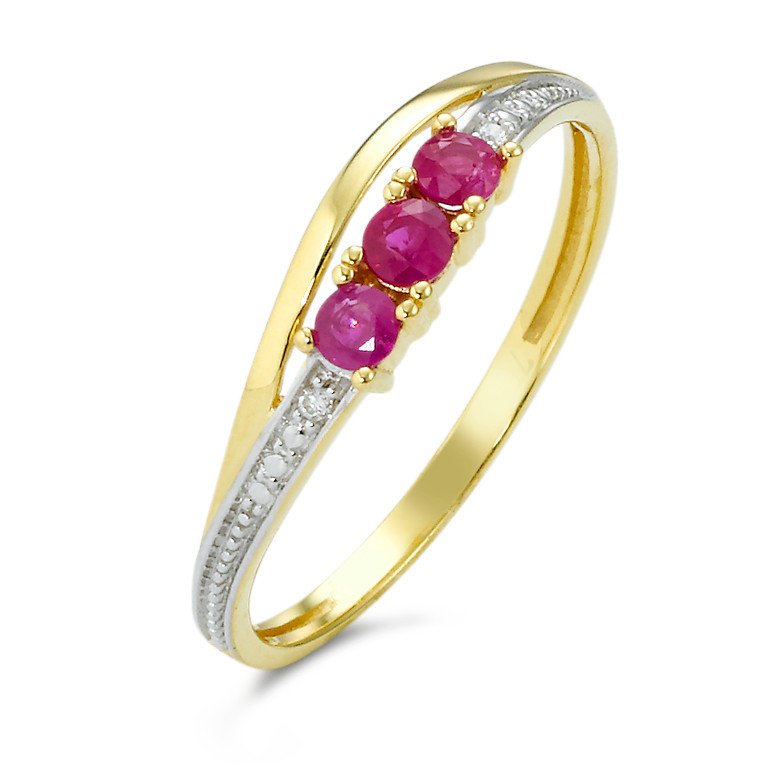 Bague Or 750 rubis et diamants-348669
