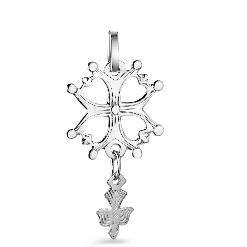 Pendentif 925 croix huguenote-349482