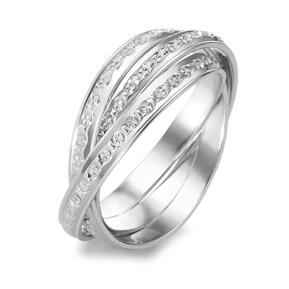 Bague or blanc 750-350528