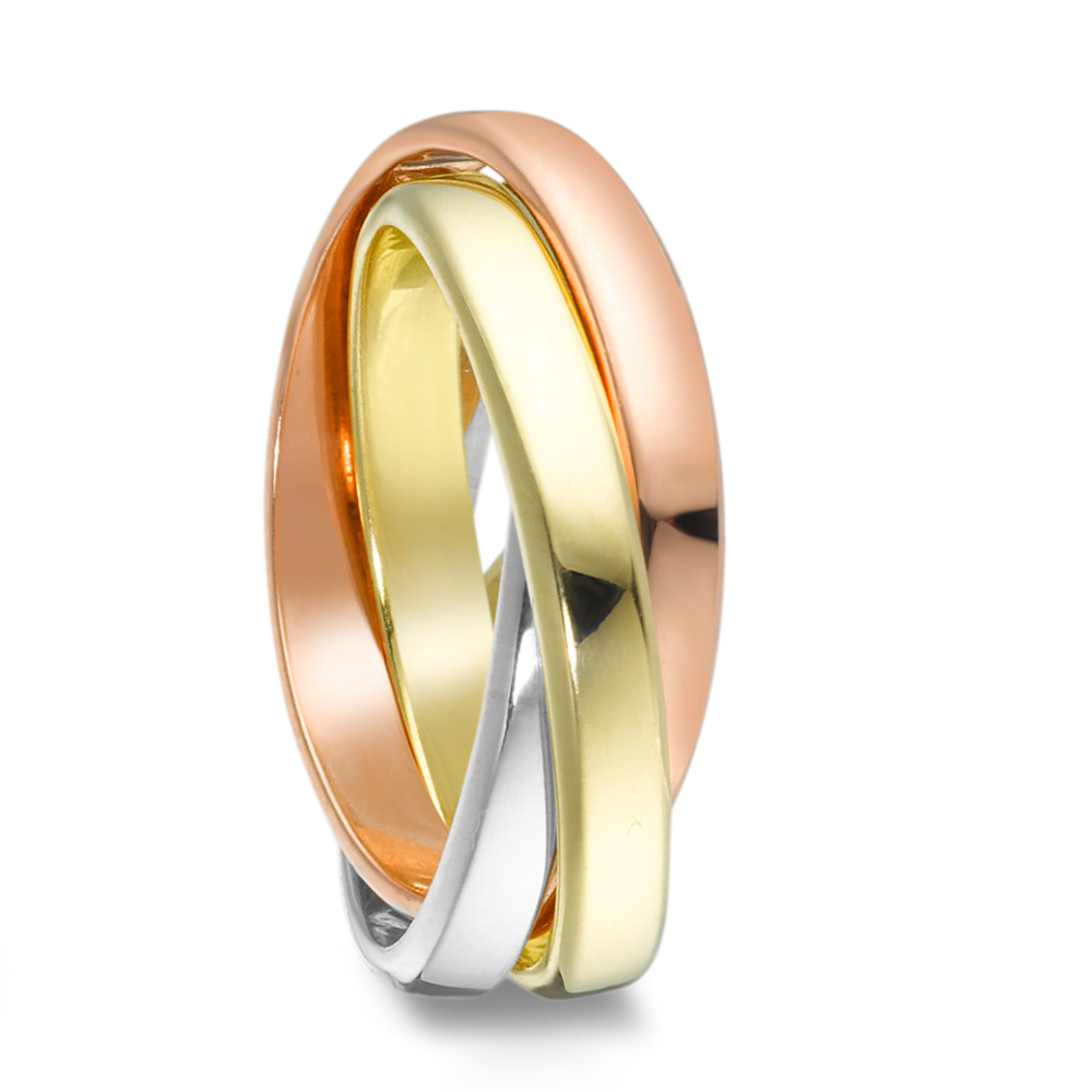 Bague or 375 tricolore-350582