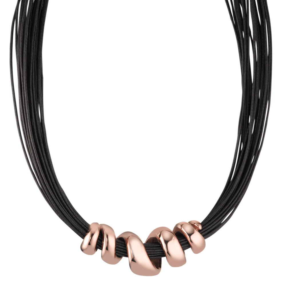 Collier acier et cordons-352823