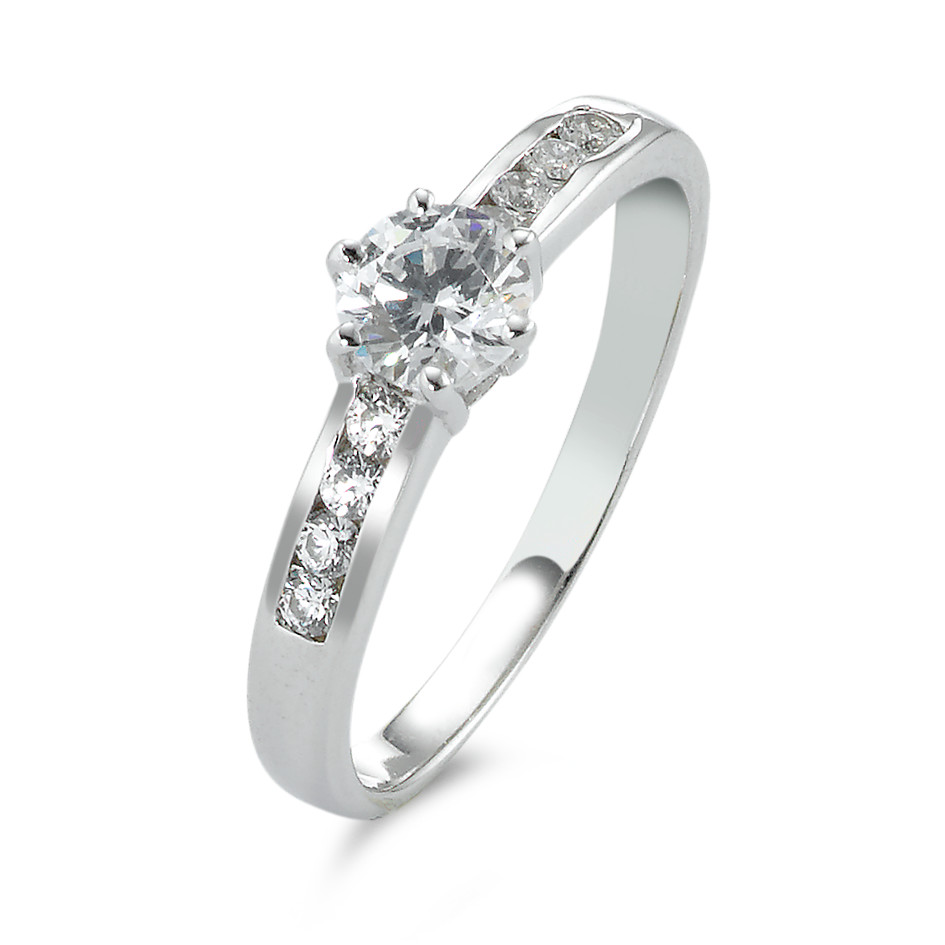Bague solitaire Argent Zircone-356709