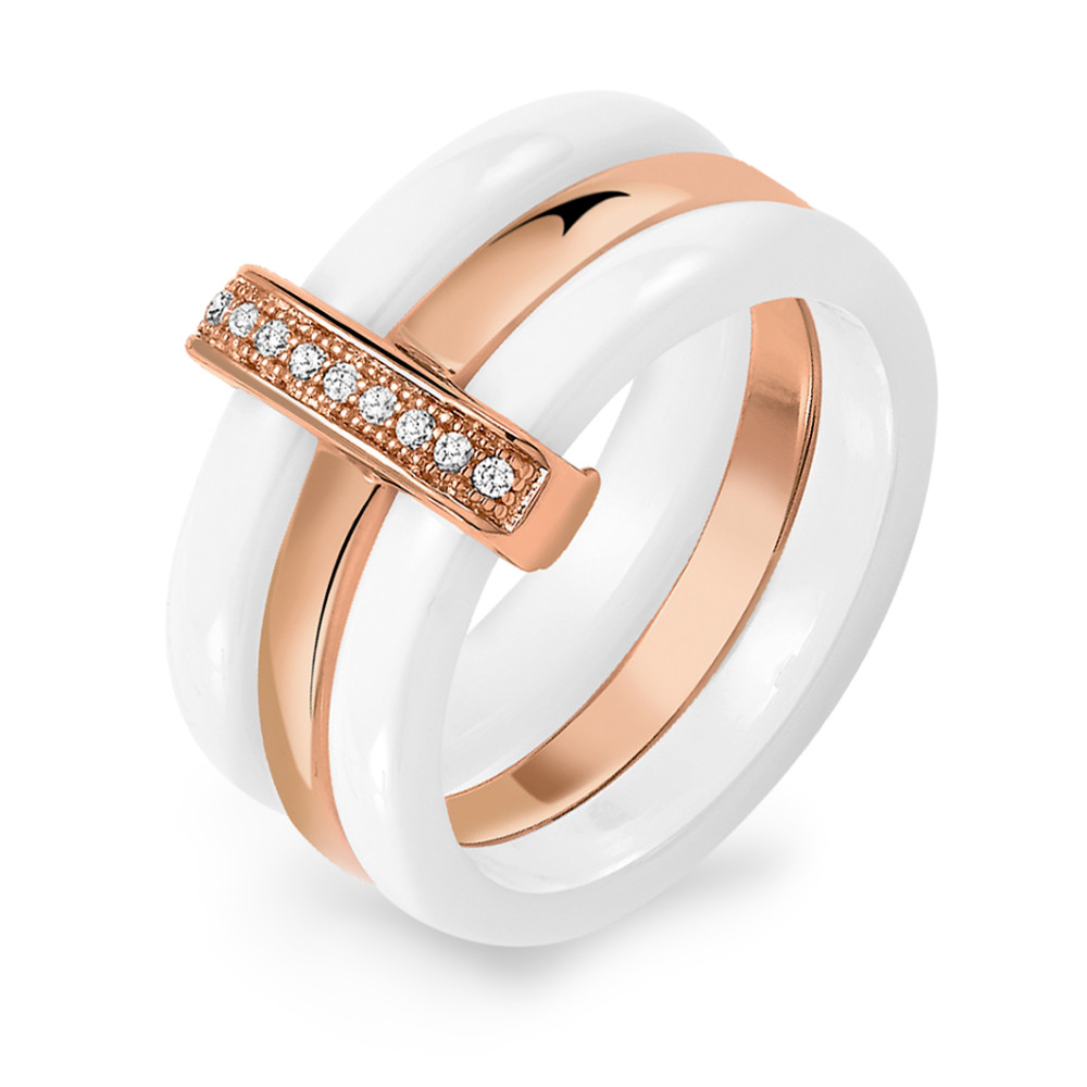 Bague céramique blanche-356863