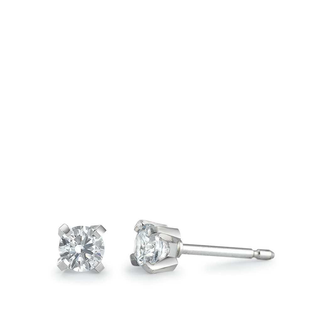 Boucles d'oreilles or gris 375-357231