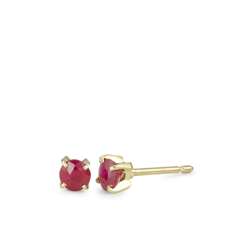 Boucles d'oreilles or et rubis-357248