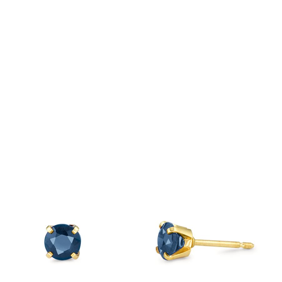 Boucles d'oreilles or + saphir-357250