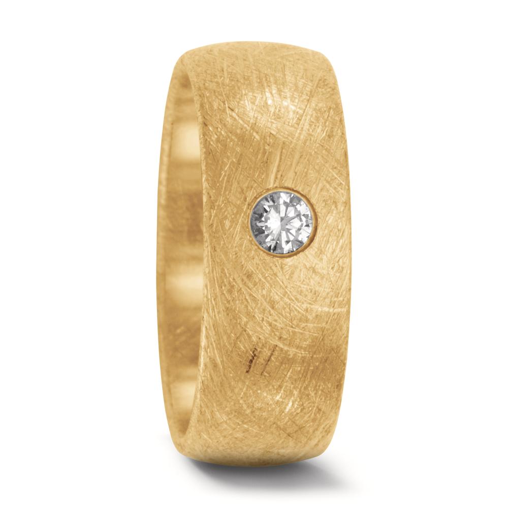Alliance Or jaune 18K Diamant 0.10 ct, w-si-503135