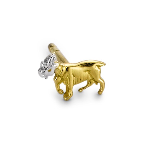 Clous d'oreille à l'unité Or jaune 9K Chèvre-504166