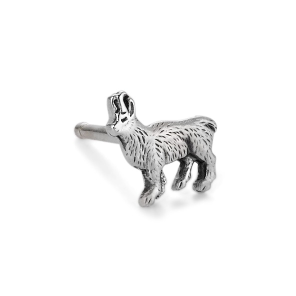 Clous d'oreille à l'unité Argent Patinée Chamois-505045