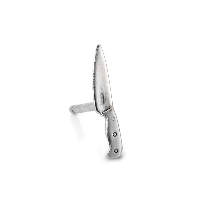 Clous d'oreille à l'unité Argent Couteau-505137