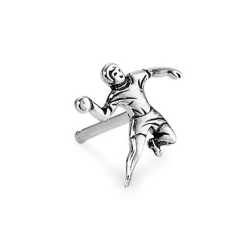 Clous d'oreille à l'unité Argent Patinée Handball-505223