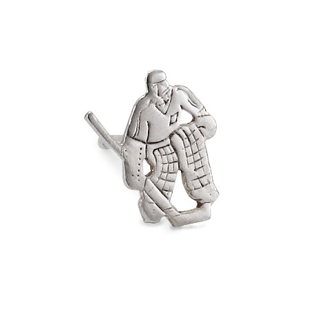 Ohrstecker 1 Stk Silber patiniert Eishockey-505351