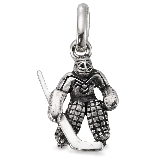 Pendentif Argent Patinée Hockey sur Glace-511858