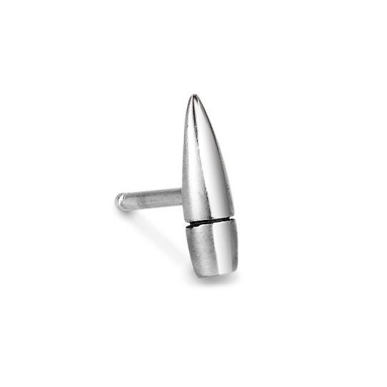 Clous d'oreille à l'unité Argent Patinée Cartouche de Fusil-512090