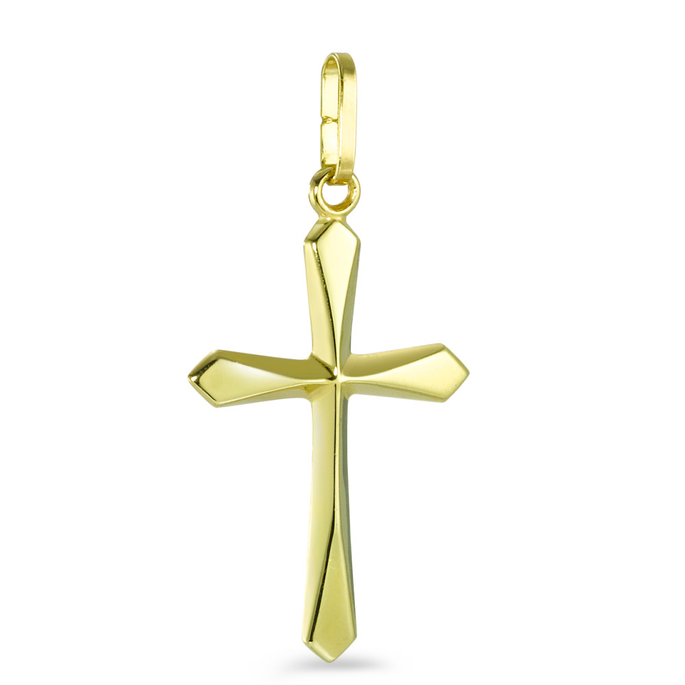 Pendentif Or jaune 18K Croix-516003