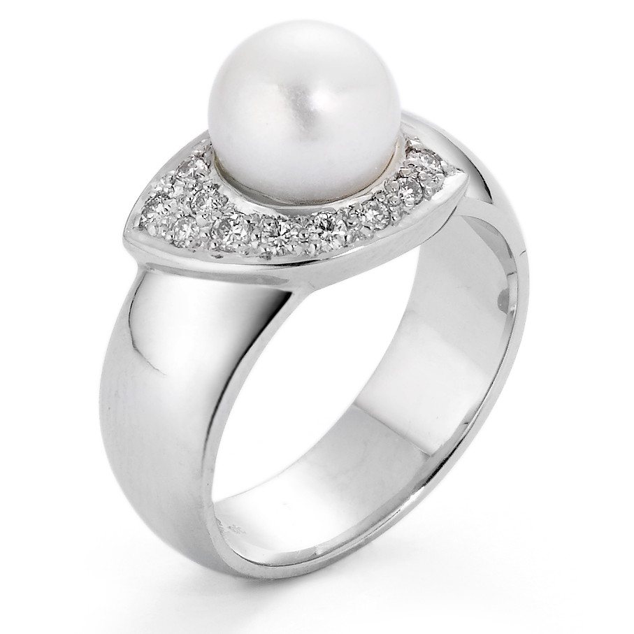 Bague Or blanc 750/18 ct.-520396