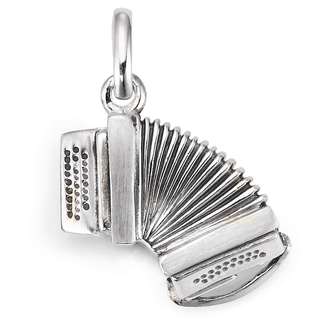 Pendentif Argent Patinée Accordéon Schwyzerörgeli-522315