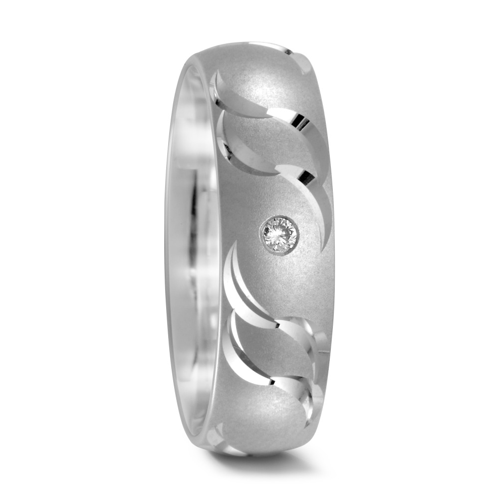 Alliance Or blanc 18K Diamant 0.03 ct, w-si-525296