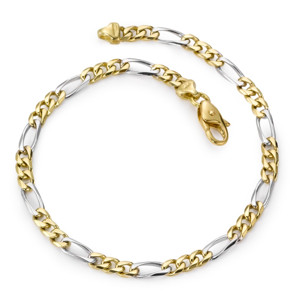 Bracelet Or jaune 18K, Or blanc 18K 22 cm-527084