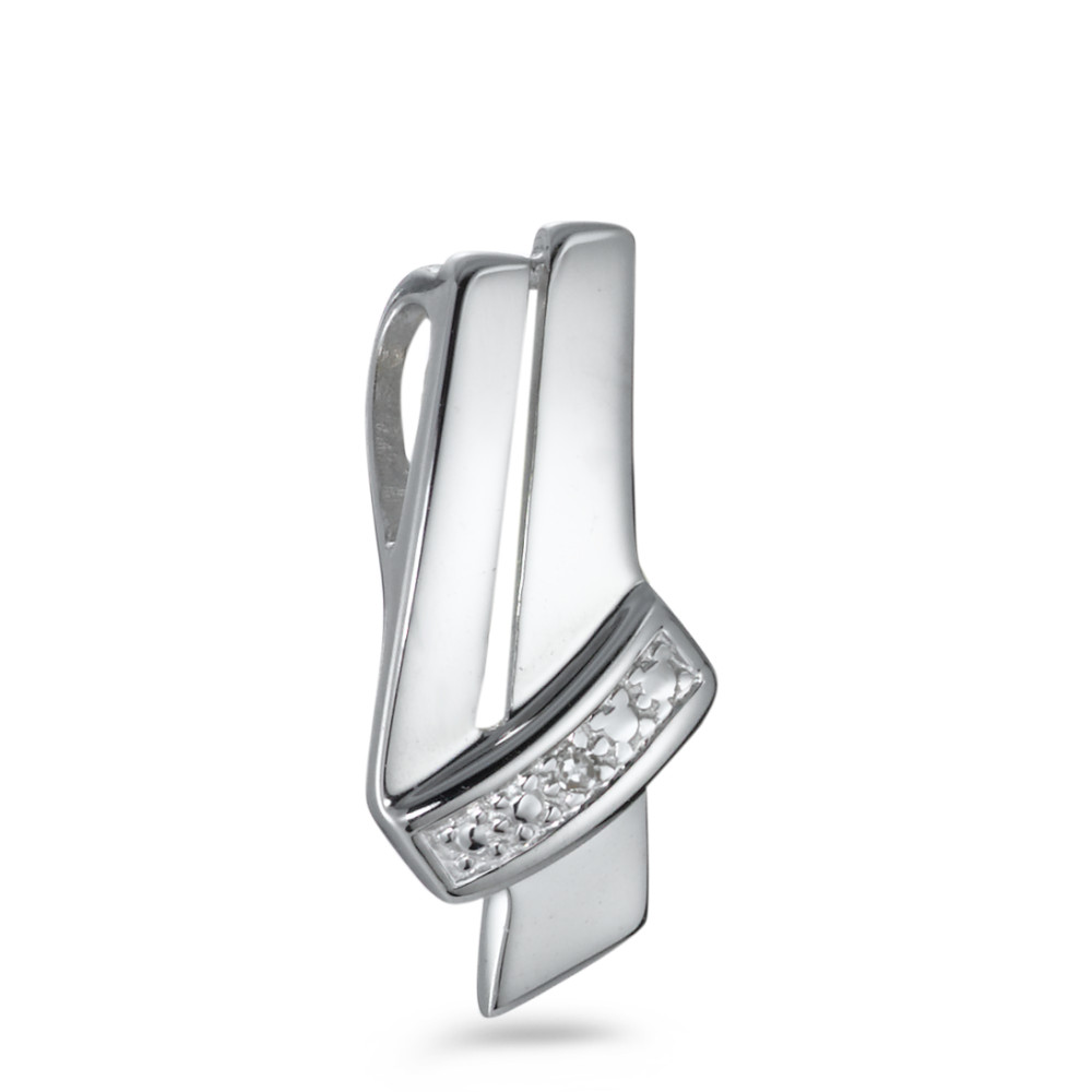 Pendentif Or blanc 18K Diamant 0.005 ct, w-si-528851