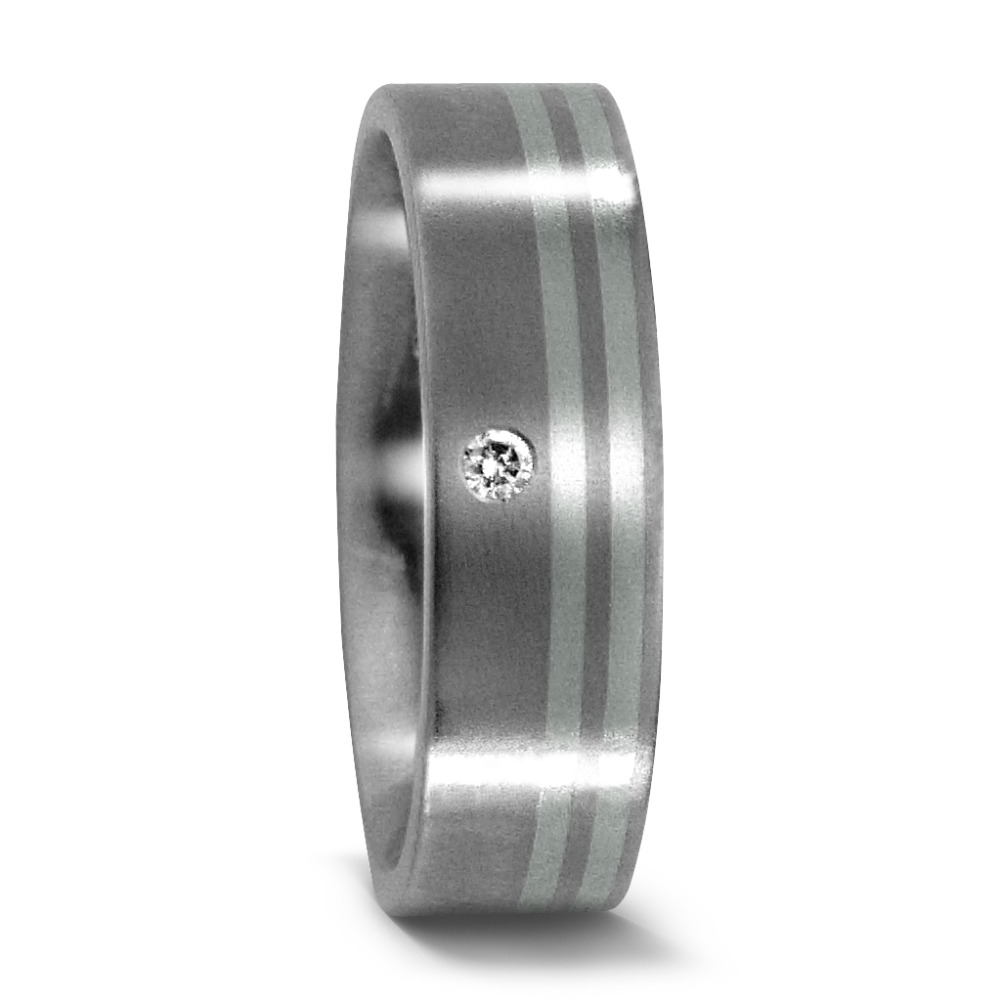 Alliance Titane, Platine 950 Diamant 0.02 ct, w-si-529069