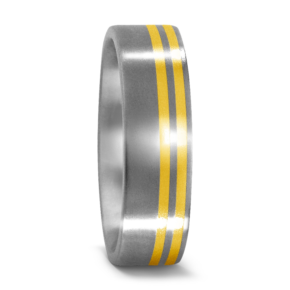 Bague Titane, Or jaune 18K-529076