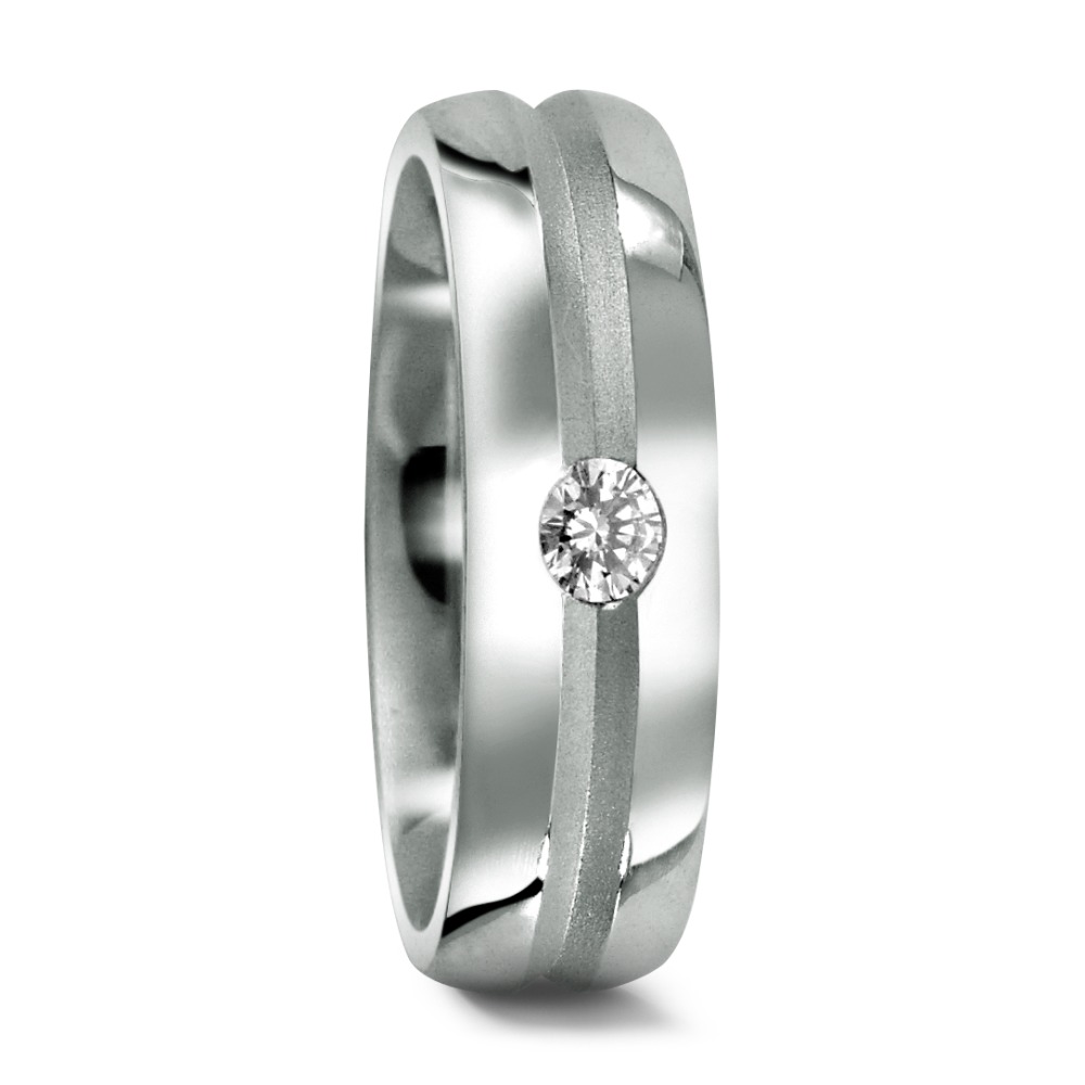 Alliance Platine 950 Diamant 0.09 ct, tw-if-529271