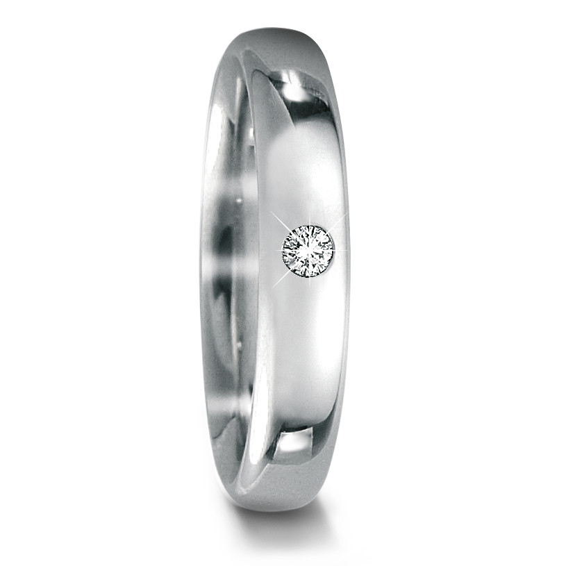 Alliance Platine 950 Diamant 0.03 ct, w-if-529273