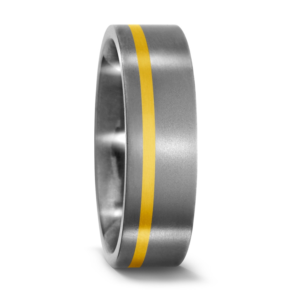 Bague Titane, Or jaune 18K-531104