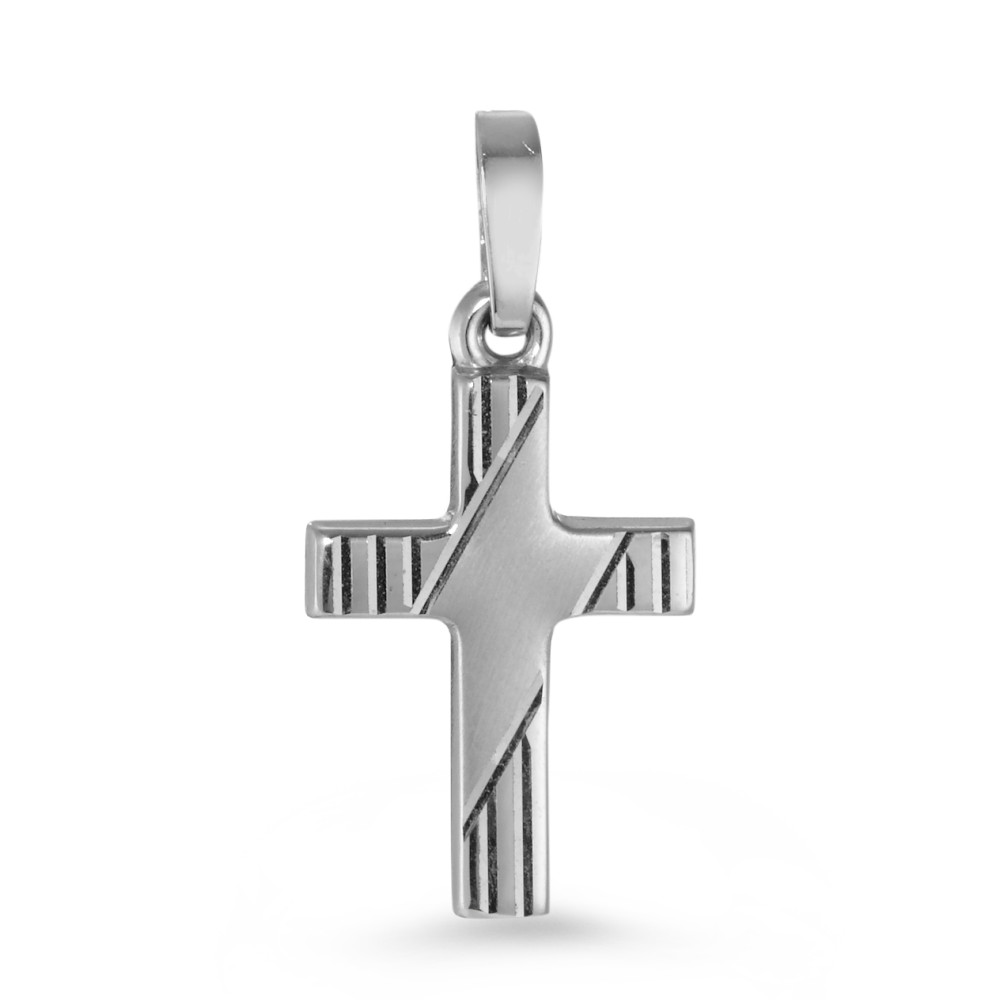 Pendentif Or blanc 18K Croix-531590