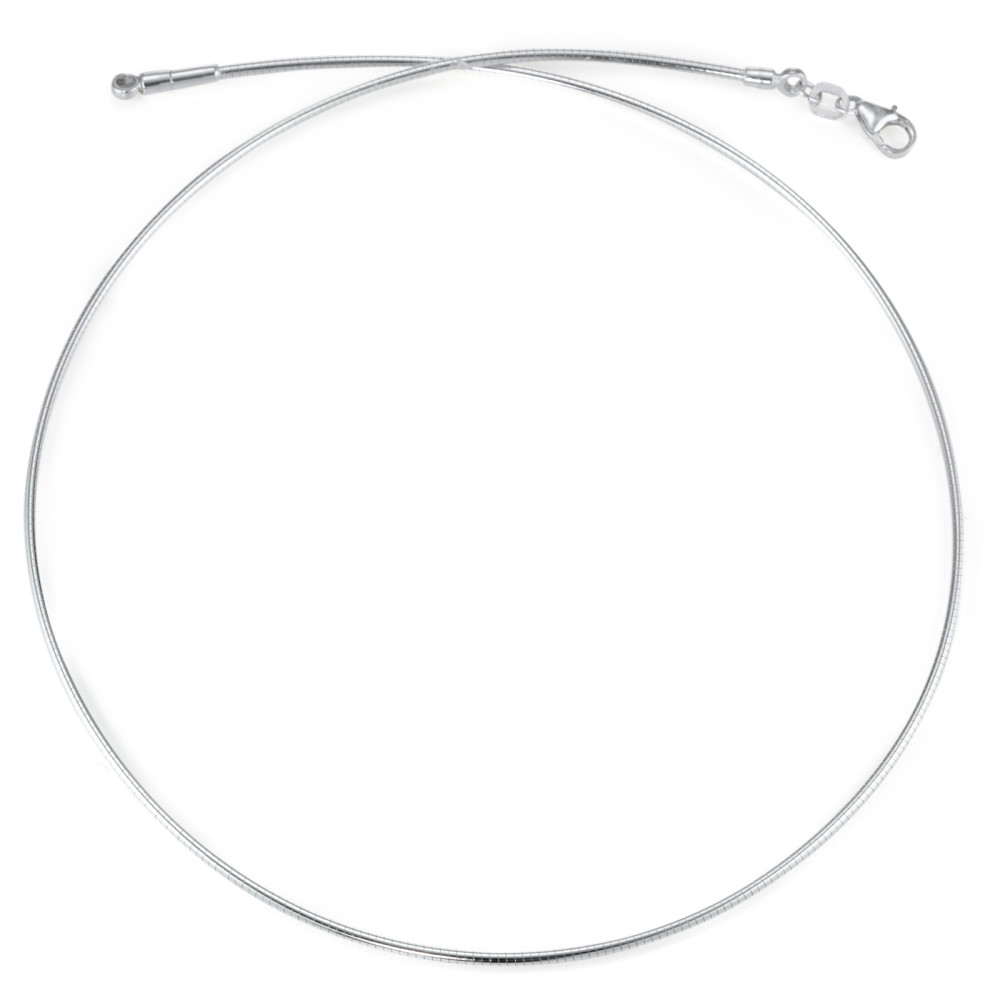 Collier Argent Rhodié 42 cm Ø1.2 mm-533214