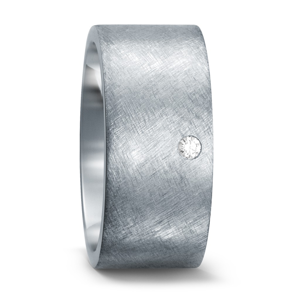 Bague Acier inoxydable Diamant 0.03 ct, w-si-533251