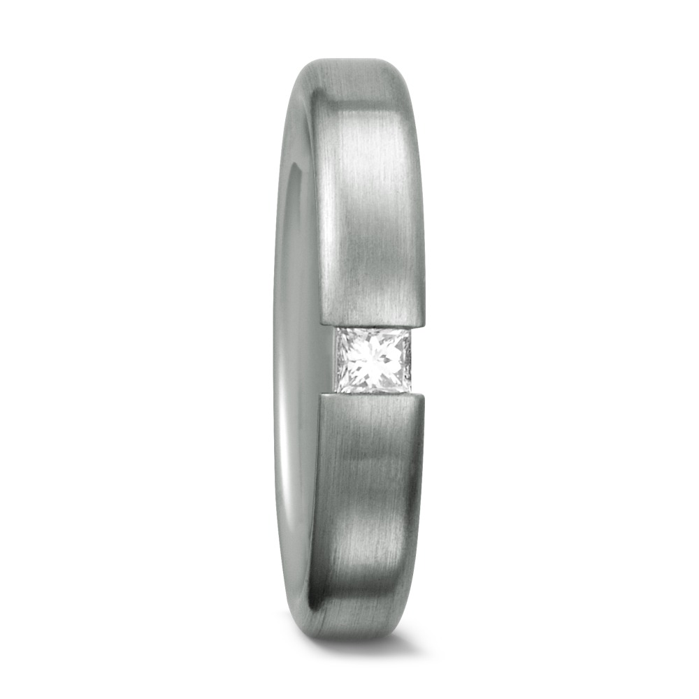 Bague Platine 950 Diamant 0.12 ct, tw-vvsi-533357