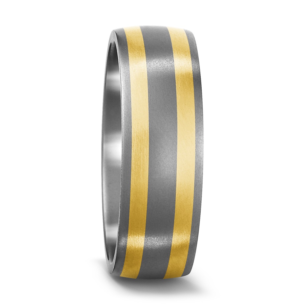 Bague Titane, Or jaune 18K-533569